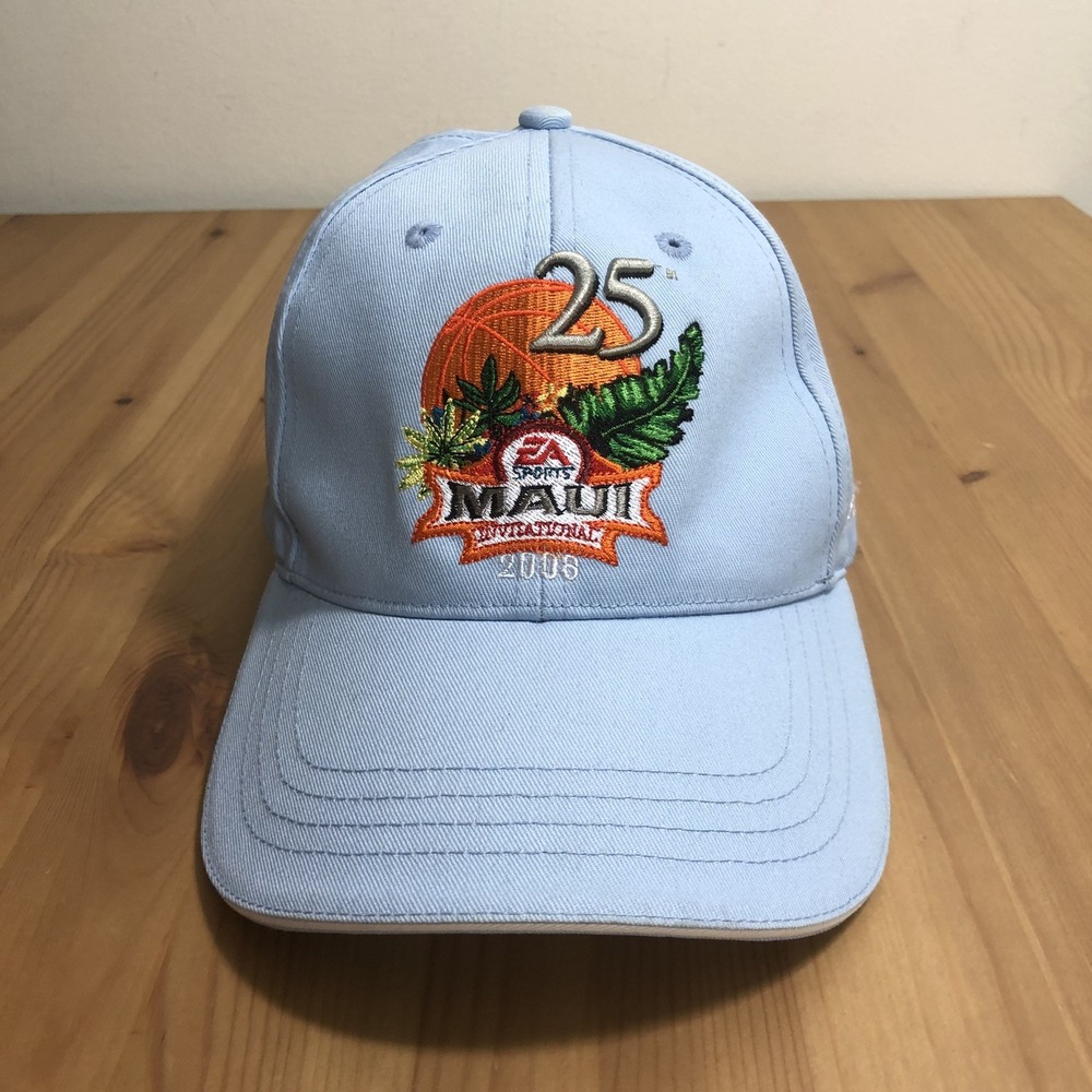 Vtg EA Sports Maui Invitational 2008 Basketball in Paradise Hat One Size Blue